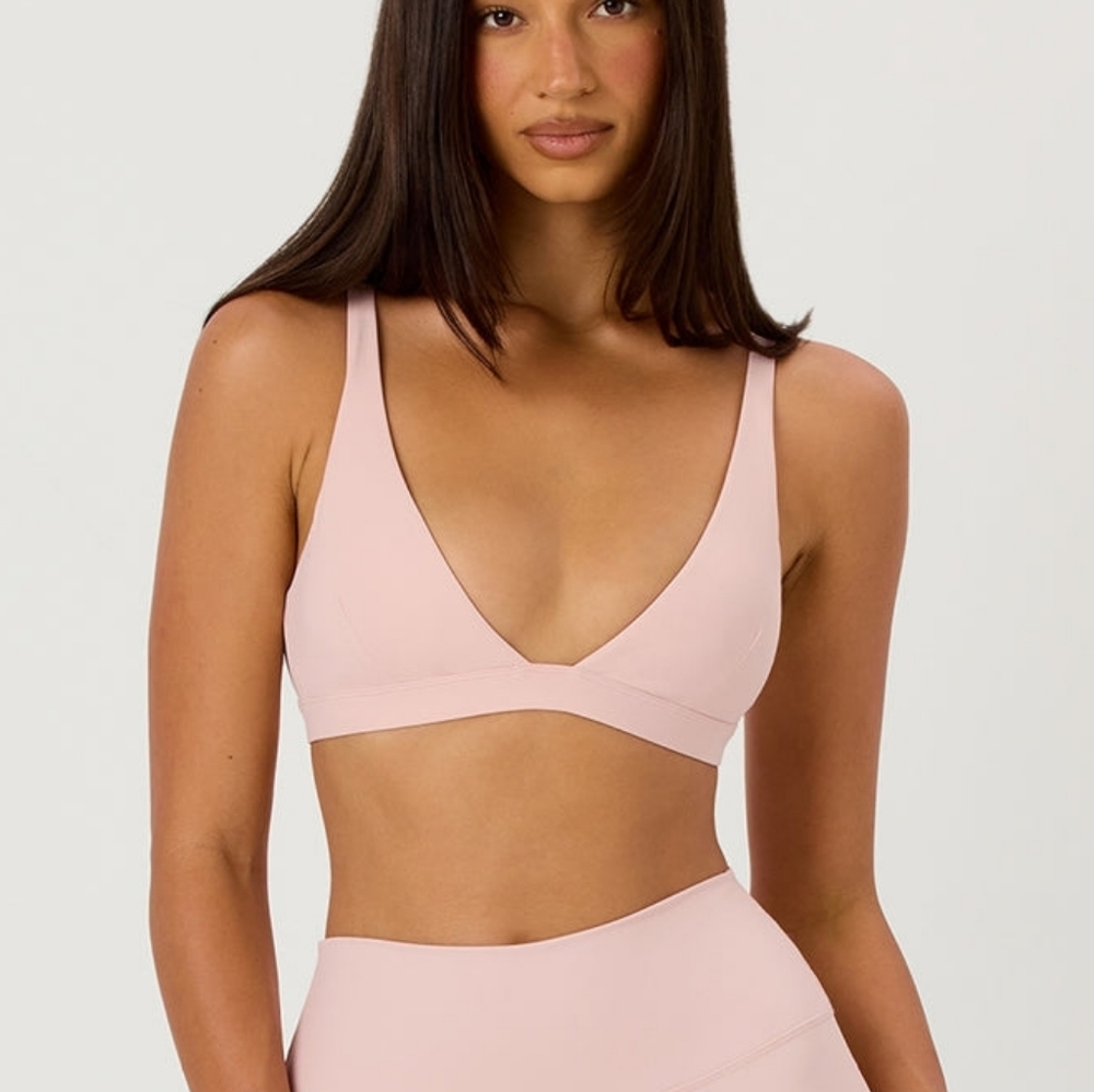 Crop Shop Boutique Pink Sports Bra NWT